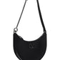 Mini Vlogo Signature Grainy Calfskin Hobo Bag - Black