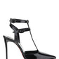 Maravilla T-Strap 100 Patent Pump - Black