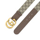 GG Double G Buckle Belt - Brown