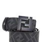 Leather Belt - Black / Grey