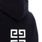 4G Embroidered Hoodie - Black