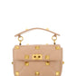 Medium Roman Stud The Shoulder Bag In Nappa With Chain - Beige