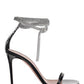 Giorgia Crystal Ankle Wrap Sandal - Black