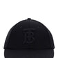 Monogram Motif Cotton Gabardine Baseball Cap - Black