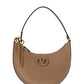 Mini Vlogo Signature Grainy Calfskin Hobo Bag - Brown