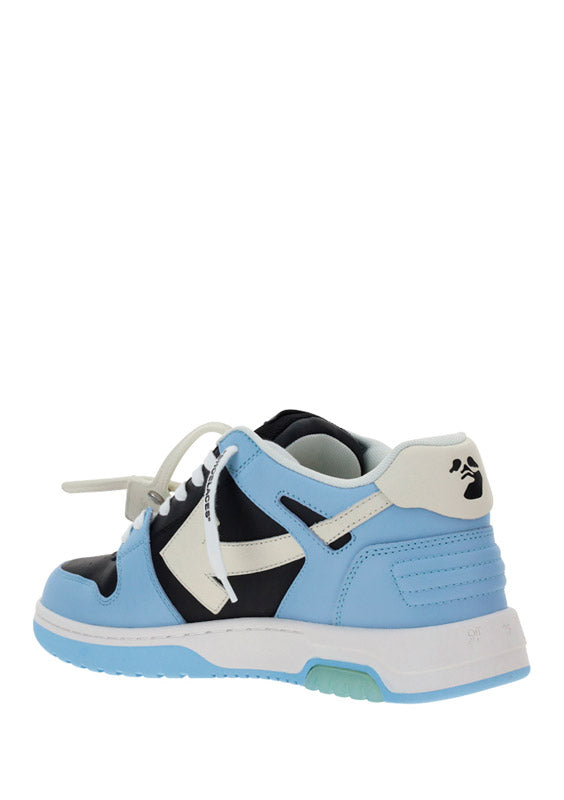 Out of Office Calf Leather Sneakers - Blue/Black/White