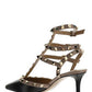 Rockstud Caged Pump 65mm - Black / Nude