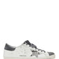Super-Star Sneakers In Leather and Suede - White / Grey