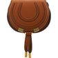 Marcie Nano Saddle Bag in Grained Calfskin - Tan