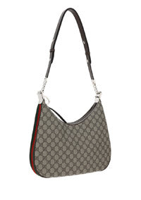 Gucci Attache Large Shoulder Bag - Beige/Ebony