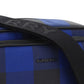 Check Cotton Crossbody Bag - Oceanic Blue