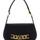 Vlogo Chain Shoulder Bag in Calfskin - Black