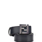 Leather Belt - Black / Grey