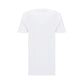 Cotton T-shirt With Black Logo Print - White