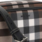 Bio-Based Check Crossbody Bag - Dark Birch Brown
