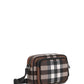 Bio-Based Check Crossbody Bag - Dark Birch Brown
