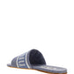 Logo-Jacquard Denim Sandals