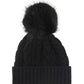 Beanie With Pom Pom - Black