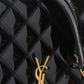 Women's Black Becky Mini Chain Bag In Quilted Patent Leather - Black