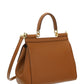 Small Sicily Bag In Dauphine Calfskin - Brown