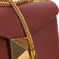 One Stud Nappa Bag With Chain - Gingerbread