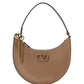 Mini Vlogo Signature Grainy Calfskin Hobo Bag - Brown
