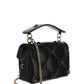 Medium Roman Stud The Shoulder Bag In Nappa With Chain And Enameled Studs - Black