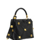 Small Roman Stud The Handle Bag In Nappa - Black