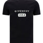 Slim T-shirt in Printed Jersey - Black