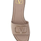 VLOGO Leather Slides - Poudre