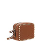 Small Rockstud Calfskin Crossbody Bad - Tan.