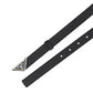 Brushed Leather Belt - Black