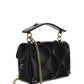 Medium Roman Stud The Shoulder Bag In Nappa With Chain And Enameled Studs - Black