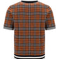 Monogram Motif Check Wool Jacquard Polo Shirt - Birch Brown