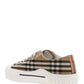 Vintage Check Cotton Sneakers