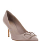 VLogo Signature Embellishment Calfskin Pump - Poudre