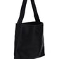 Hammered Leather Shopping Bag - Black