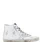 Francy Sneakers In Leather - White / Silver.