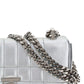 Quilted Metallic Leather Mini Lola Bag - Silver