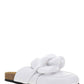 Chain Loafer Mules - White