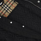 Monogram Quilted Panel Jacket - Black
