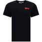 Double Heart T-shirt -  Black