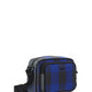 Check Cotton Crossbody Bag - Oceanic Blue