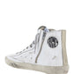 Francy Sneakers In Leather - White / Silver.
