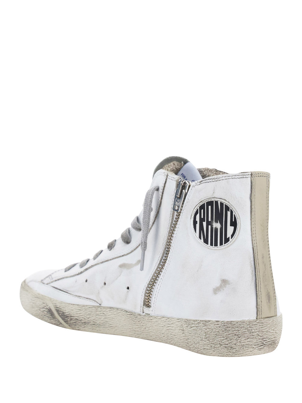 Francy Sneakers In Leather - White / Silver.