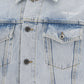 Diagonal Tab Slim Denim Jacket