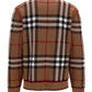 Check Wool Jacquard SweaterPrice - Birch Brown