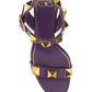 Roman Stud Calfskin Sandal 60MM - Purple