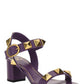 Roman Stud Calfskin Sandal 60MM - Purple