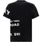 Horseferry Print Cotton Oversized T-shirt - Black